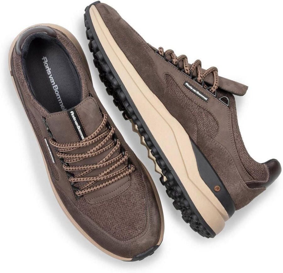 Floris van Bommel Sfm-10235 De Trikker Sneakers Suède Heren Bruin - Foto 2