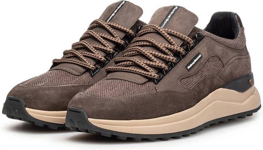 Floris van Bommel Sfm-10235 De Trikker Sneakers Suède Heren Bruin - Foto 3