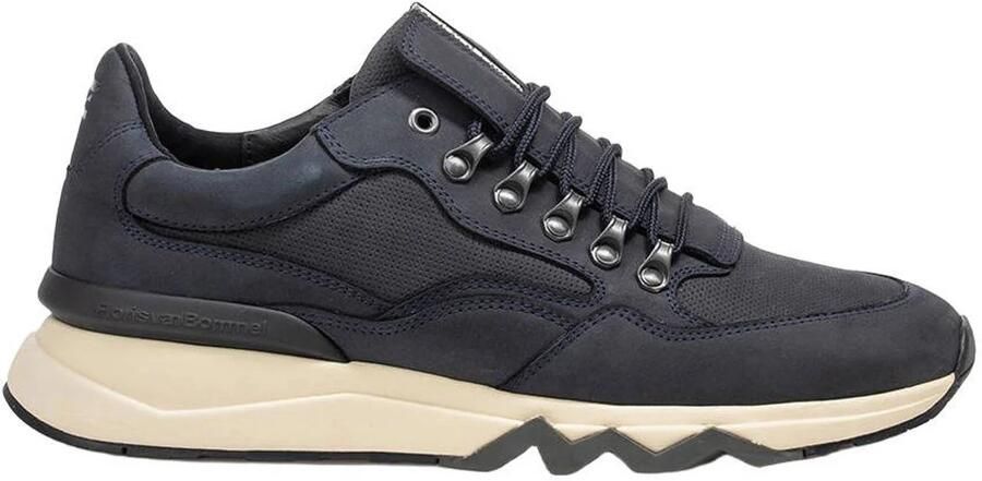 Floris van Bommel De Zager 01.27 suède sneakers donkerblauw