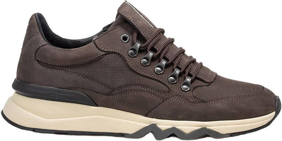Floris van Bommel Sfm-10135 De Zager Sneakers Nubuck Heren Bruin