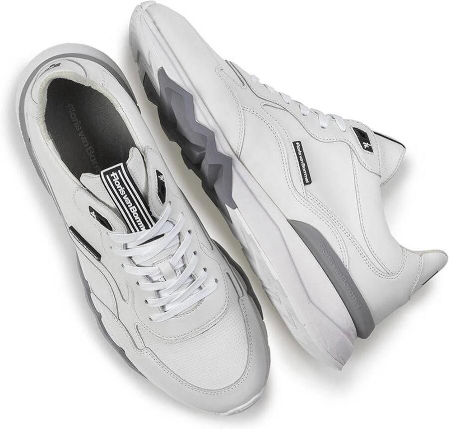 Floris van Bommel DE~ZAGER~02.45~~~~~~~~~~~~~~~~ Lage sneakersVrije tijdsschoenenHeren sneakers Wit beige - Foto 2