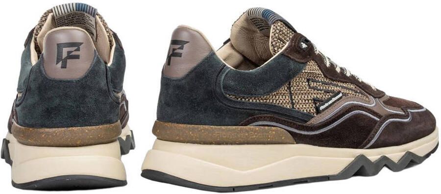 Floris van Bommel Sfm-10198 De Zager Sneakers Textiel Heren Bruin - Foto 3