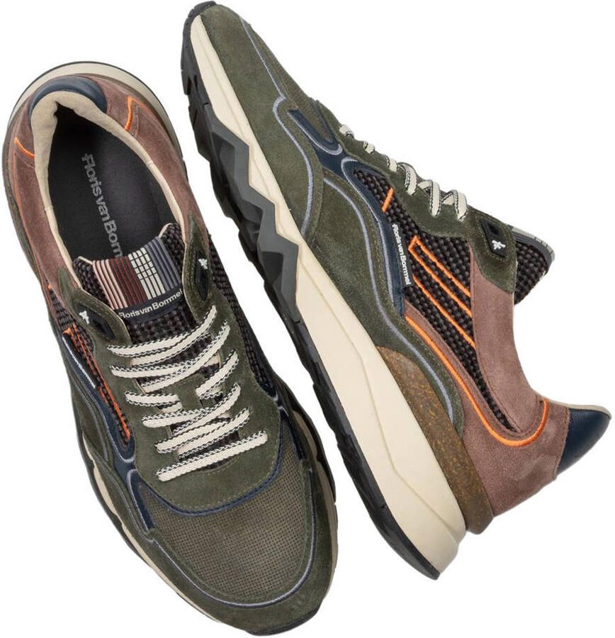 Floris van Bommel DE ZAGER 03.17 Lage sneakersVrije tijdsschoenen Heren sneakers Groen - Foto 2