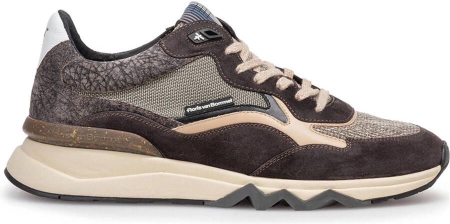 FLORIS VAN BOMMEL Lage Sneakers Heren Sfm-10172 De Gripper Maat: 39⅓ Materiaal: Nubuck Kleur: Grijs - Foto 3