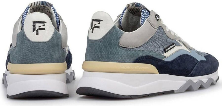 FLORIS VAN BOMMEL Lage Sneakers Heren Sfm-10178 De Zager Maat: 46 Materiaal: Textiel Kleur: Blauw - Foto 3