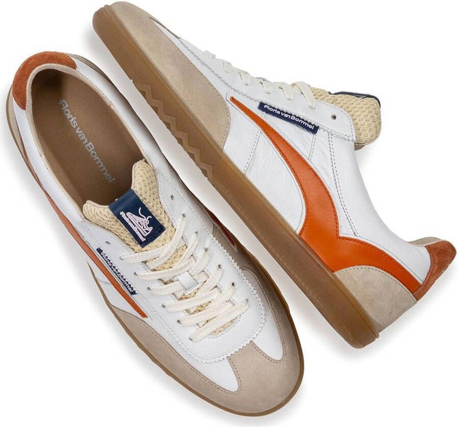 Floris van Bommel Sfm-10224 De Zaler Sneakers Leer Heren Wit - Foto 2