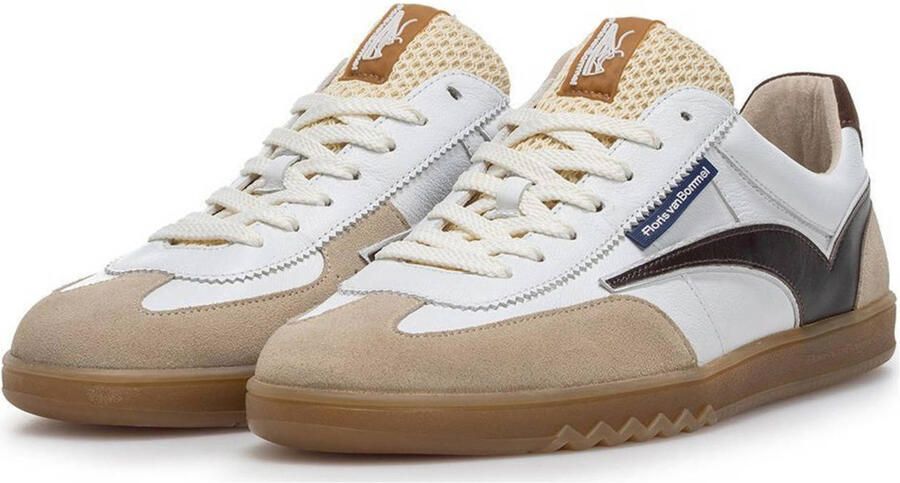 FLORIS VAN BOMMEL Lage Sneakers Heren Sfm-10224 De Zaler Maat: 42⅔ Materiaal: Leer Kleur: Wit - Foto 3