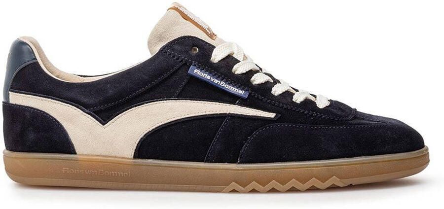 Floris van Bommel De Zaler 01.27 suède sneakers donkerblauw