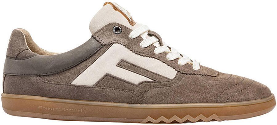 Floris van Bommel de Zaler 04.00 leren sneakers taupe