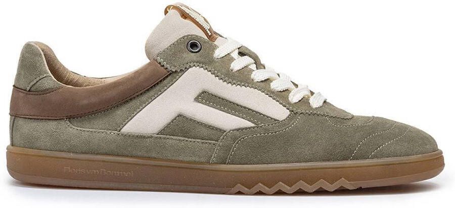 Floris van Bommel De Zaler 04.01 suède sneakers lichtgroen