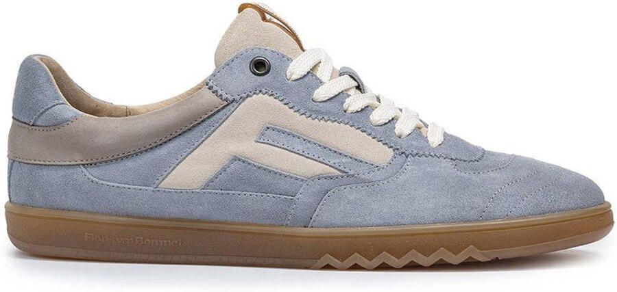 Floris van Bommel De Zaler 04.02 suède sneakers lichtblauw