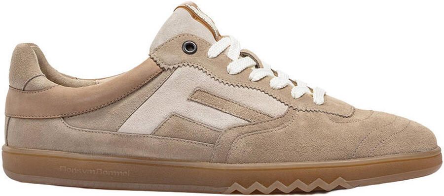 Floris van Bommel De Zaler 04.03 leren sneakers lichtbruin
