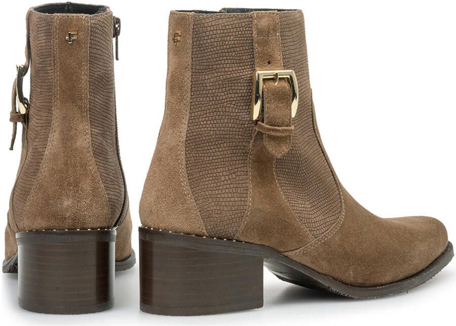 FLORIS VAN BOMMEL Enkelboots Dames Sfw-50065 Evi Maat: 40 Materiaal: Suède Kleur: Beige - Foto 2