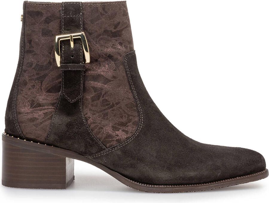 FLORIS VAN BOMMEL Enkellaarsjes Dames Sfw-50065 Evi Maat: 37 5 Materiaal: Suède Kleur: Bruin - Foto 2