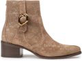 Floris van Bommel Evi 05.14 suède enkellaarzen taupe - Taupe