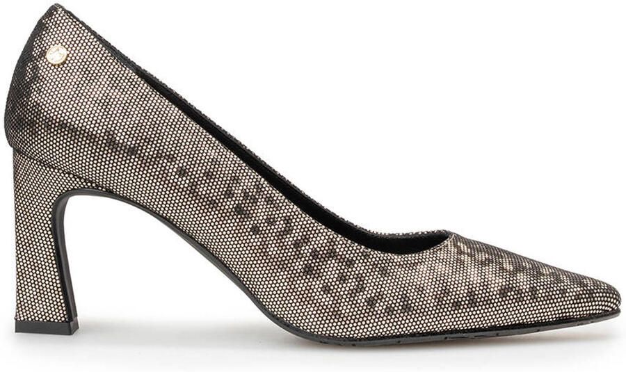 Floris van Bommel F-design leer pump goud