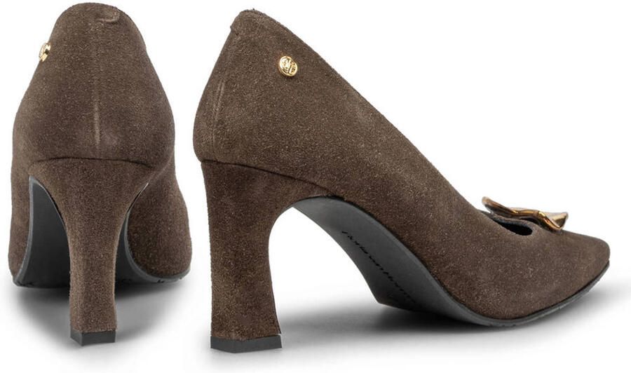 Floris van Bommel F-design suède pump donkerbruin - Foto 3
