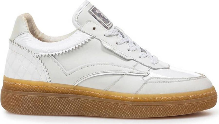 FLORIS VAN BOMMEL Lage Sneakers Dames Sfw-10158 Fygi Maat: 39 Materiaal: Leer Kleur: Wit
