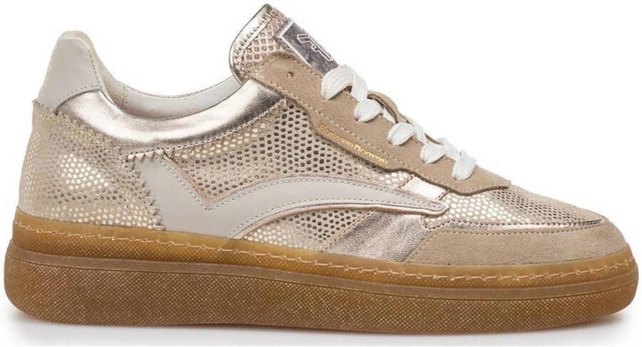 FLORIS VAN BOMMEL Lage Sneakers Dames Sfw-10158 Fygi Maat: 42 Materiaal: Leer Kleur: Goudkleurig