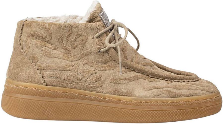 FLORIS VAN BOMMEL Hoge Sneakers Dames Sfw-10179 Fygi Maat: 43 Materiaal: Suède Kleur: Beige