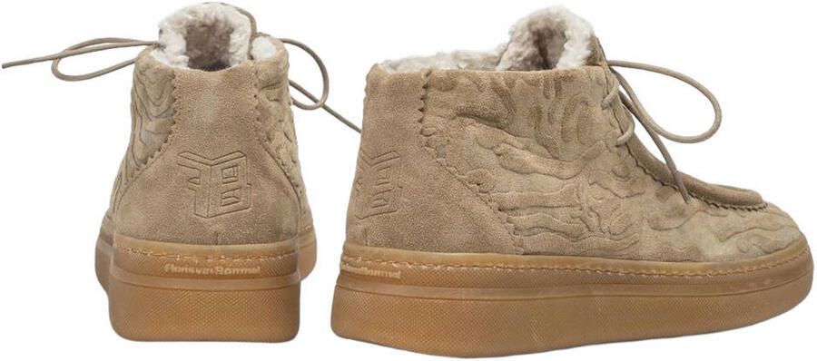FLORIS VAN BOMMEL Hoge Sneakers Dames Sfw-10179 Fygi Maat: 43 Materiaal: Suède Kleur: Beige - Foto 3