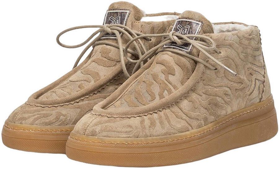 FLORIS VAN BOMMEL Hoge Sneakers Dames Sfw-10179 Fygi Maat: 43 Materiaal: Suède Kleur: Beige - Foto 2