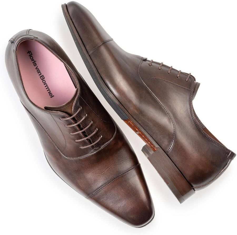 Floris van bommel Gilli 01.01 Dark Brown G+ Wijdte Veterschoenen - Foto 2