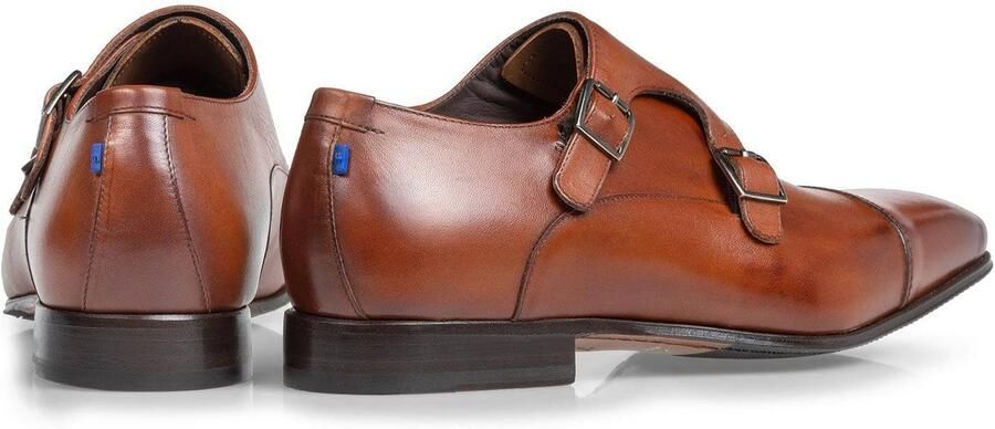 Floris van bommel 30015 Gilli 04.00 Dark Cognac G+Wijdte Gespschoenen - Foto 2