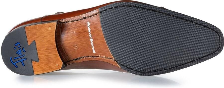 Floris van bommel 30015 Gilli 04.00 Dark Cognac G+Wijdte Gespschoenen - Foto 3