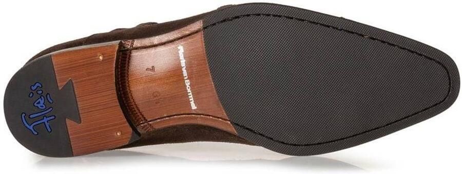 Floris van bommel 30015 Gilli 04.03 Dark Brown G+ Wijdte Gespschoenen - Foto 3