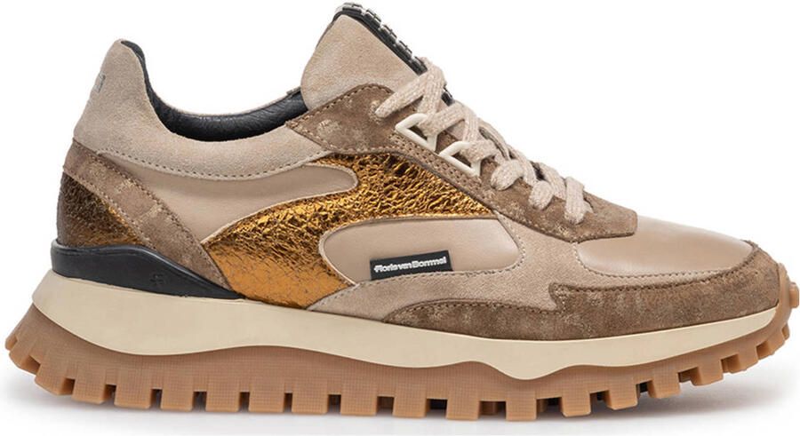 Floris van Bommel Grommi 03.03 chunky suède sneakers taupe