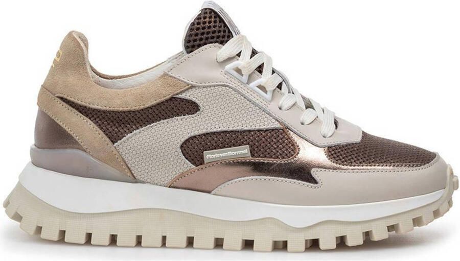 Floris van Bommel Dames Sneakers Grommi 03.06 Darkbrown Donkerbruin