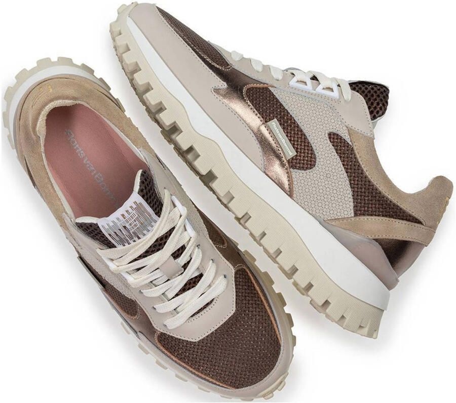 Floris van Bommel Dames Sneakers Grommi 03.06 Darkbrown Donkerbruin - Foto 2