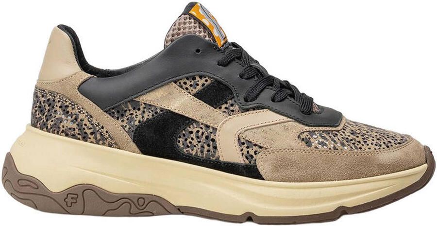 Floris van Bommel Holli 01.00 leren sneakers taupe