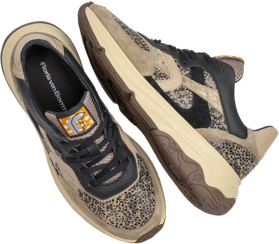 Floris van Bommel Holli 01.00 leren sneakers taupe - Foto 2