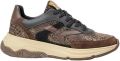 Floris van Bommel Sneakers laag 'Holli 01' bruin antraciet zwart - Donkerbruin