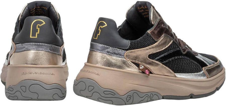 Floris van Bommel Holli 02.04 leren sneakers brons metallic - Foto 2
