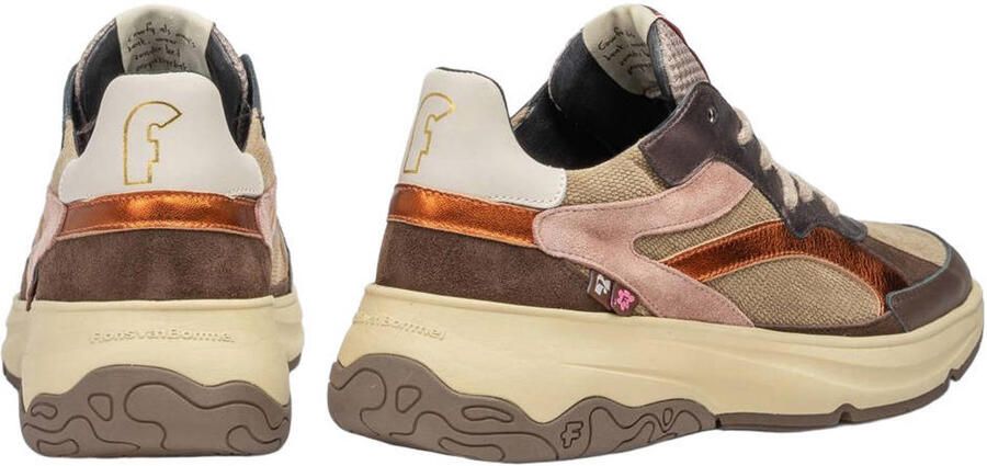 Floris van Bommel Holli 02.07 leren sneakers donkerbruin - Foto 2