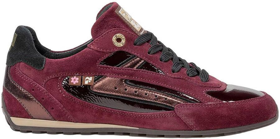 Floris van Bommel Illvi 01.05 leren sneakers aubergine