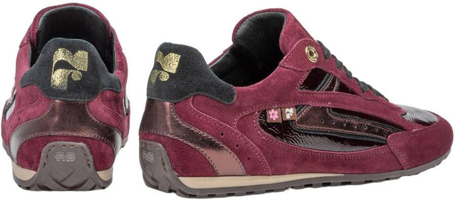 Floris van Bommel Illvi 01.05 leren sneakers aubergine - Foto 3