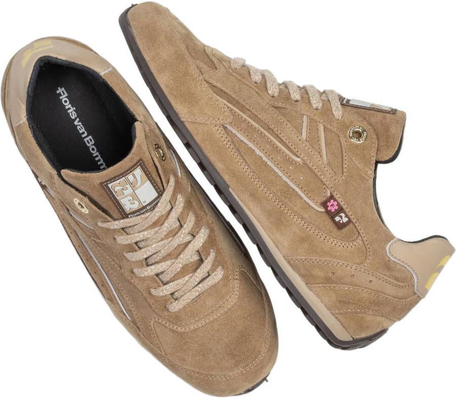 Floris van Bommel Illvi 01.08 leren sneakers taupe - Foto 2