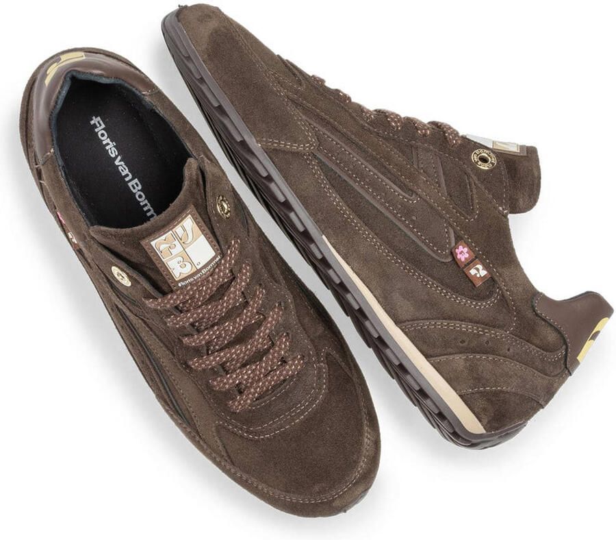 Floris van Bommel Illvi suède sneakers donkerbruin - Foto 2