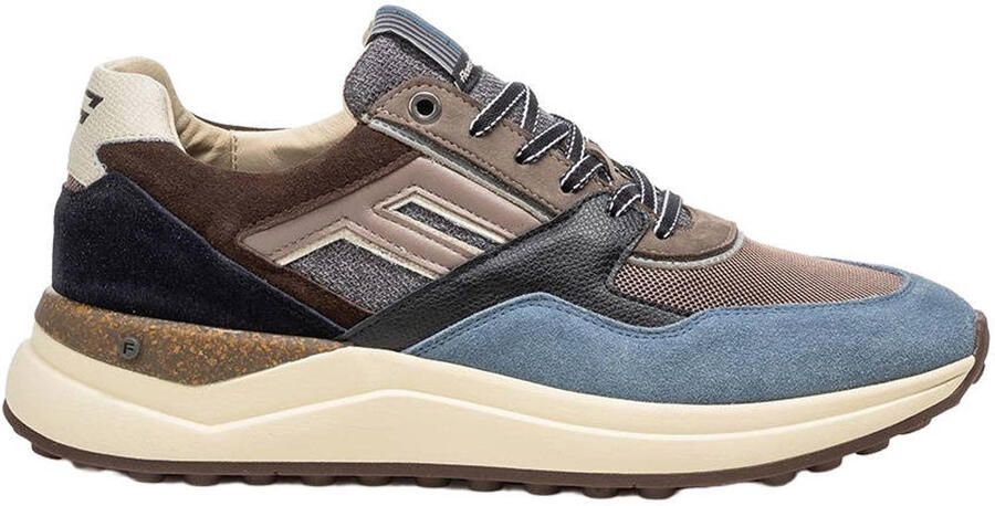 Floris van Bommel leren sneakers blauw