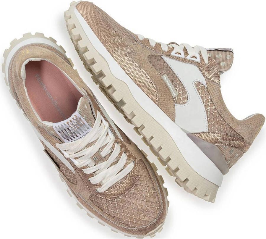 Floris van Bommel leren sneakers brons - Foto 2