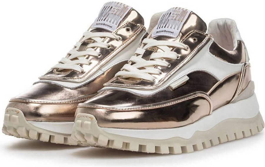 Floris van Bommel leren sneakers brons - Foto 3