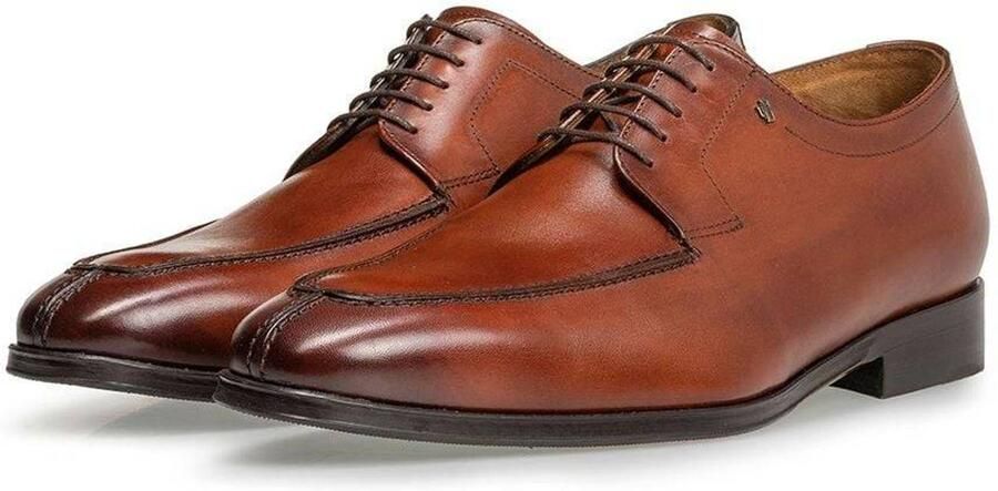 Floris van Floris van Bommel Van Bommel Veterschoenen Heren Schoenen Leer SBM-30145 Cognac - Foto 2