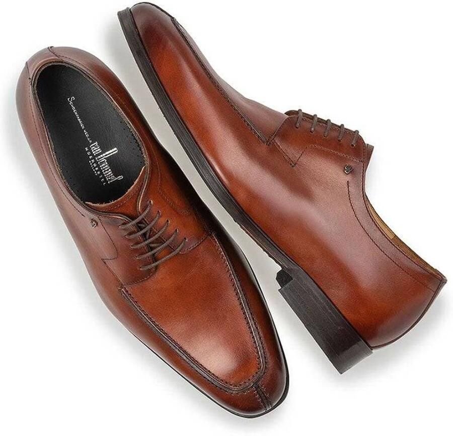 Floris van Floris van Bommel Van Bommel Veterschoenen Heren Schoenen Leer SBM-30145 Cognac - Foto 3
