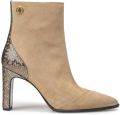 Floris van Bommel Maysi 01.01 suède enkellaarzen taupe - Taupe
