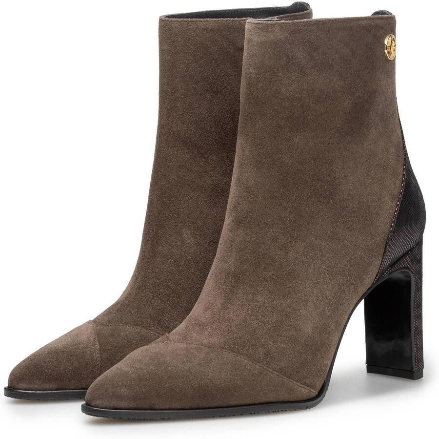 Floris van Bommel Sfw-50097 Maysi Enkellaarsjes Enkelboots met rits Dames Bruin - Foto 2