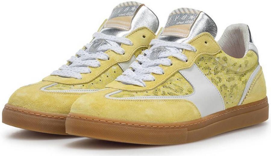 Floris van Bommel Sfw-10096 Minni Sneakers Dames Leren Sneaker Geel - Foto 3
